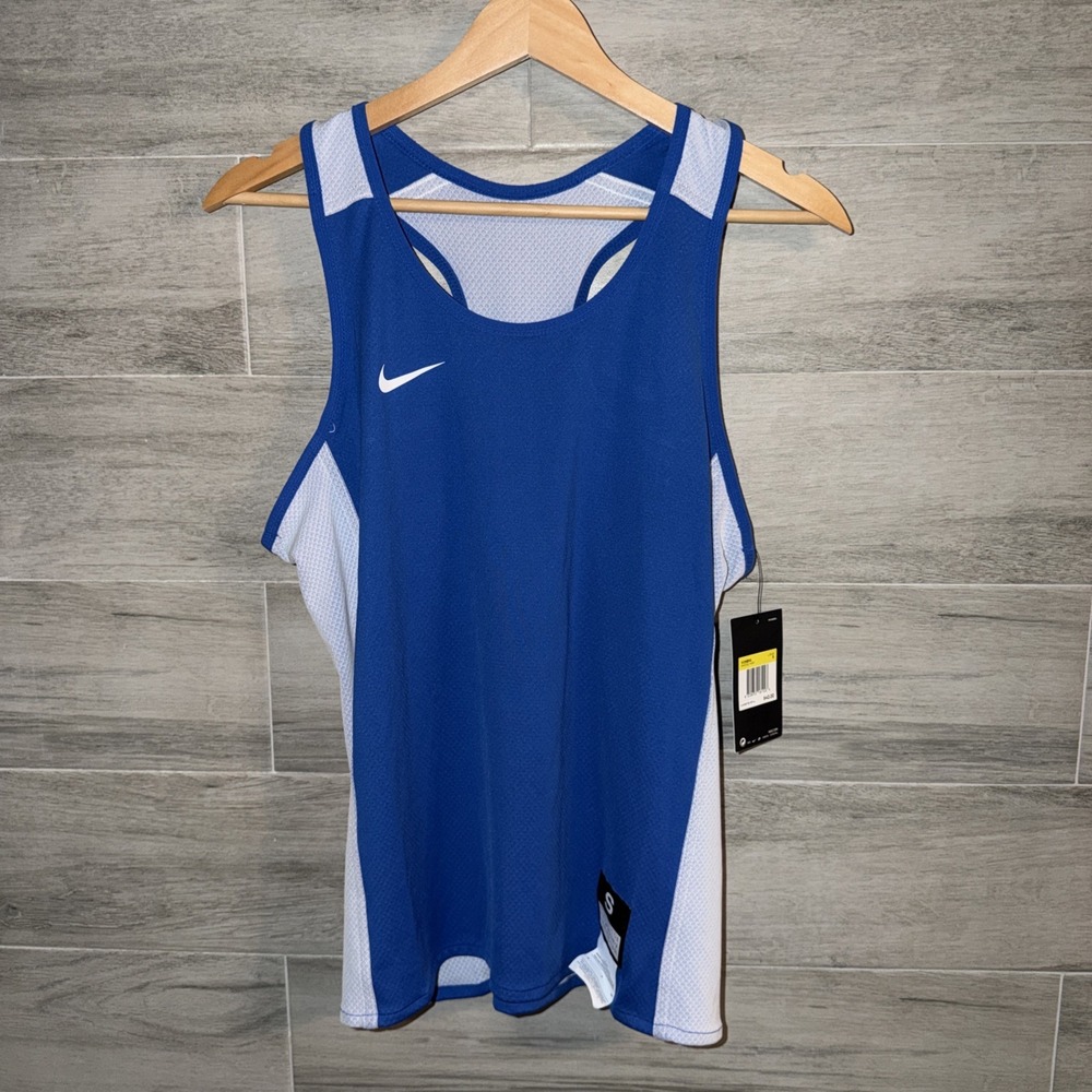 Nike Reversible Elite Practice Jersey Blue/White Training Top Size S 846361-494